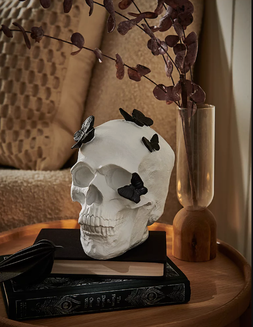 Stacey Solomon White Butterfly Skull