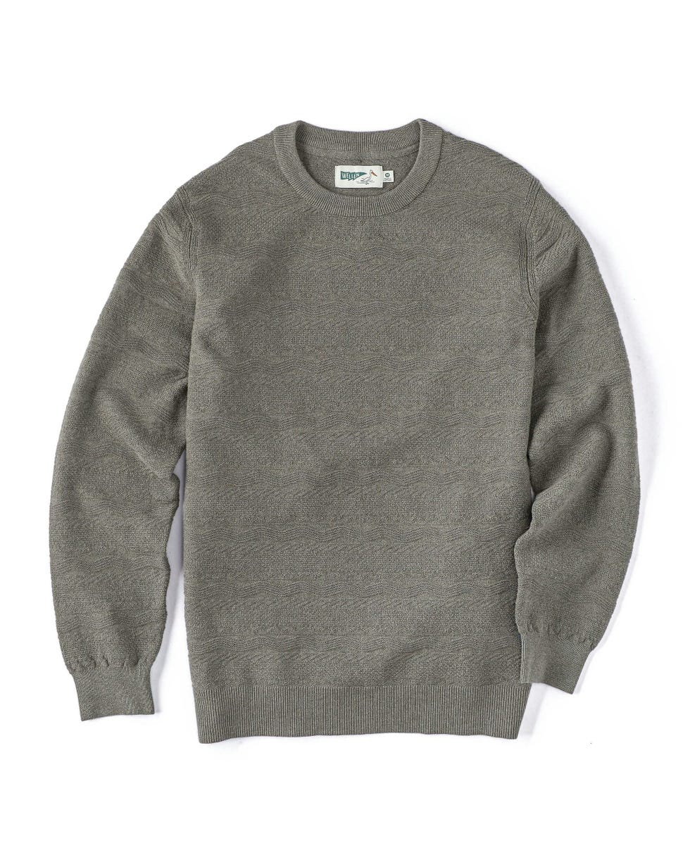 Wave Texture Stitch Sweater