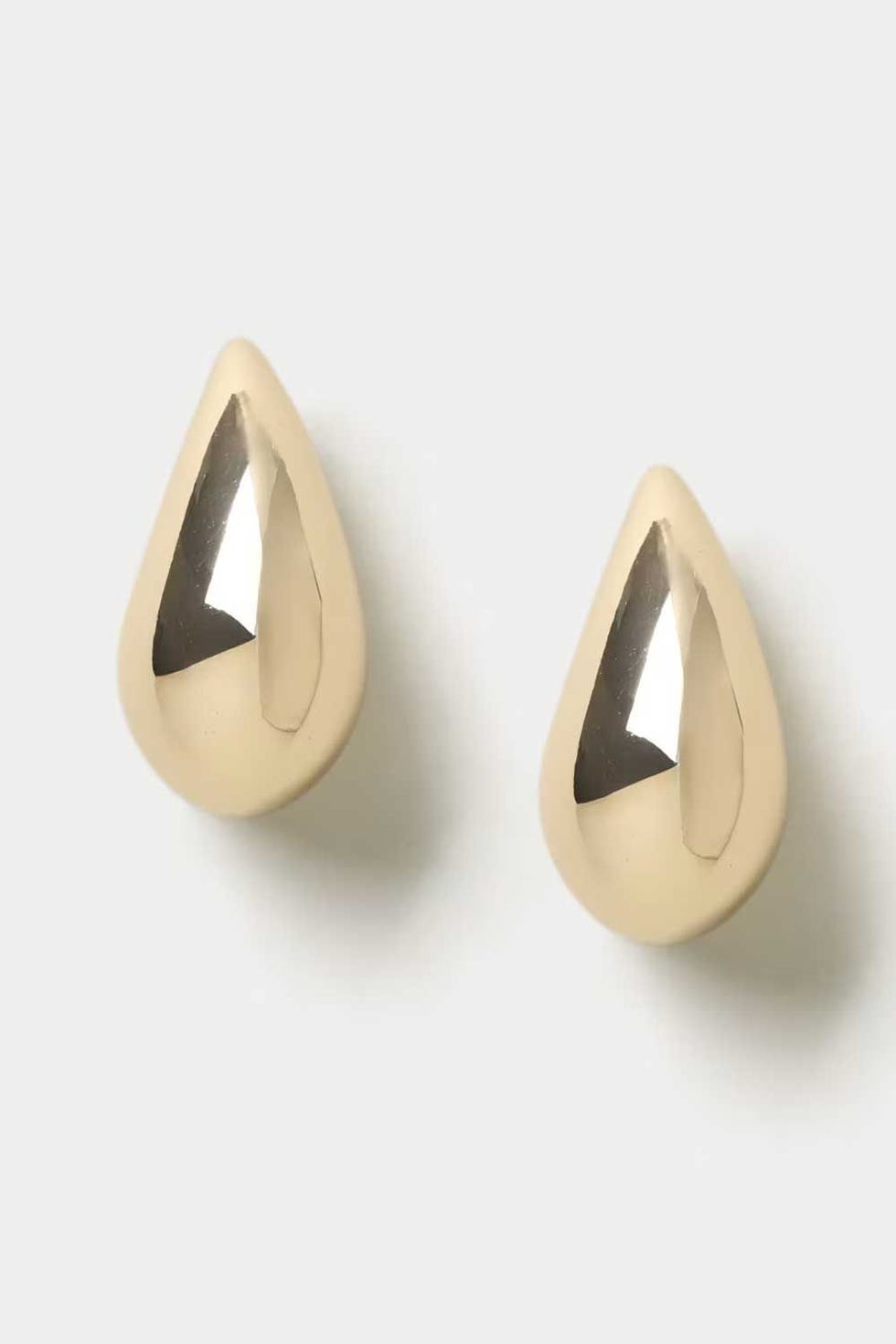 Gold Maxi Tear Drop Stud