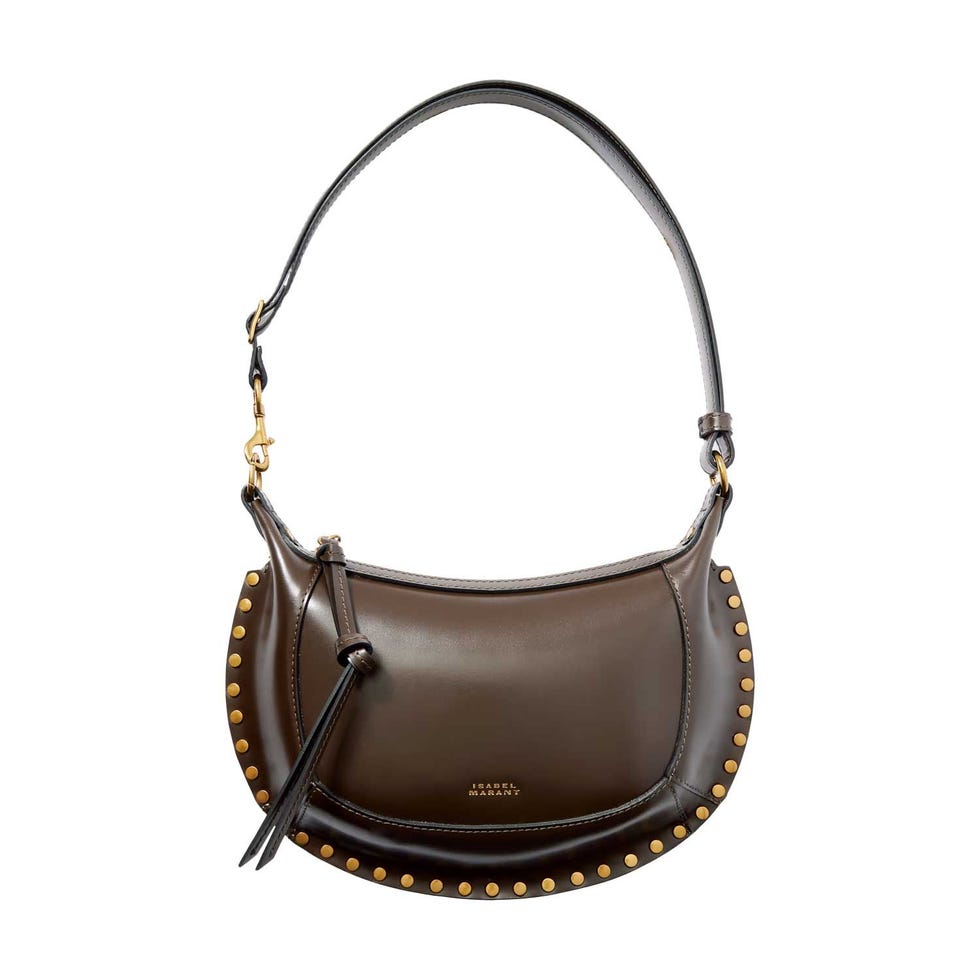 Oskan Moon Studded Leather Shoulder Bag