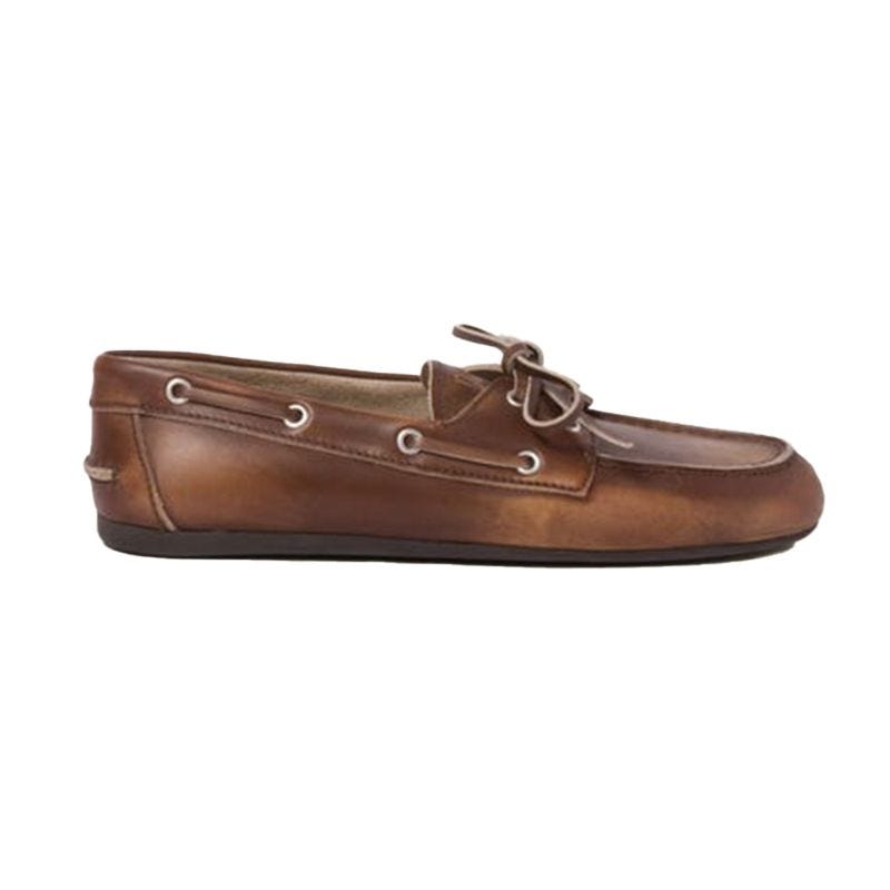 Unlined Bleached Leather Loafers