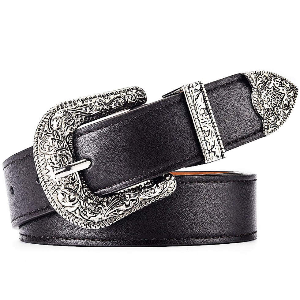 Western Belt with Silver Buckle