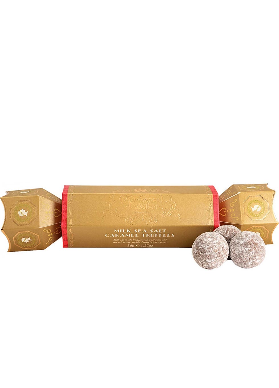 Milk Sea Salt Caramel Chocolate Truffles Christmas Cracker 