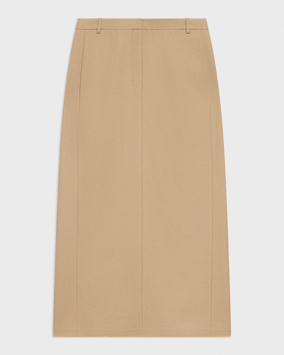 Maxi Trouser Skirt In Stretch Flannel