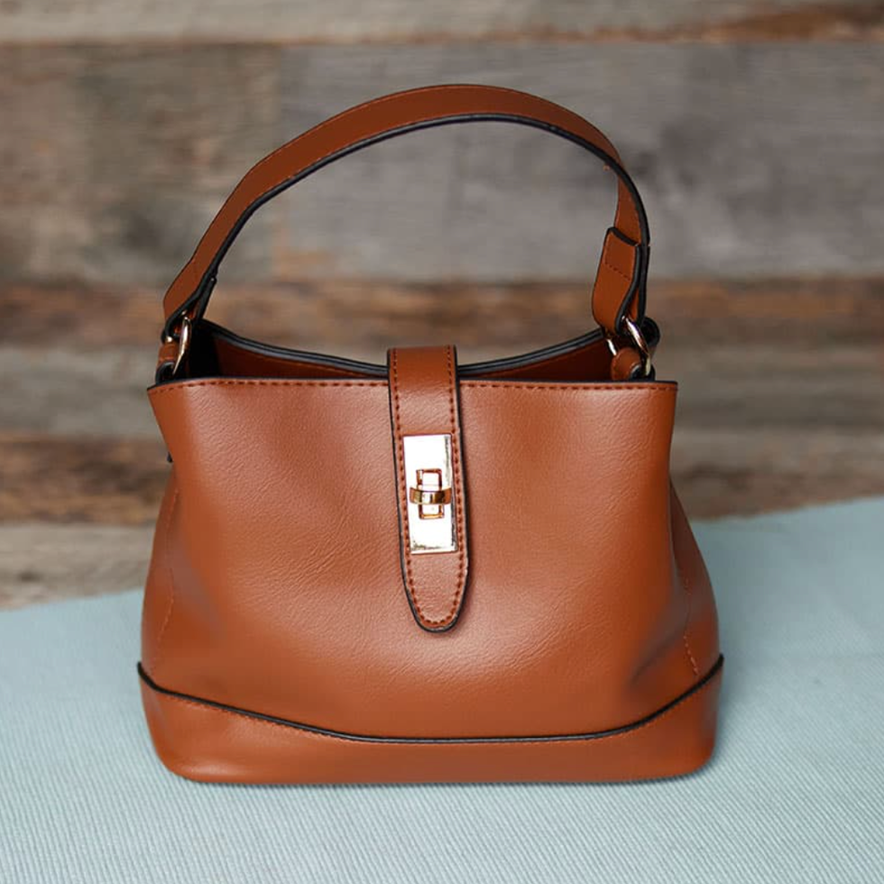 Tan Bucket Bag