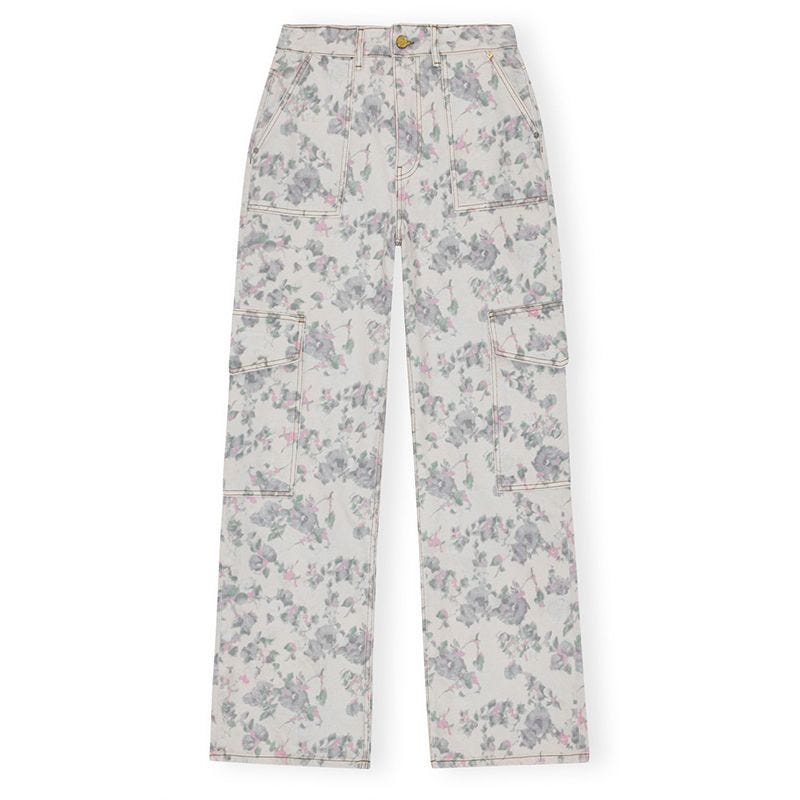 Floral-Printed Angi Jeans