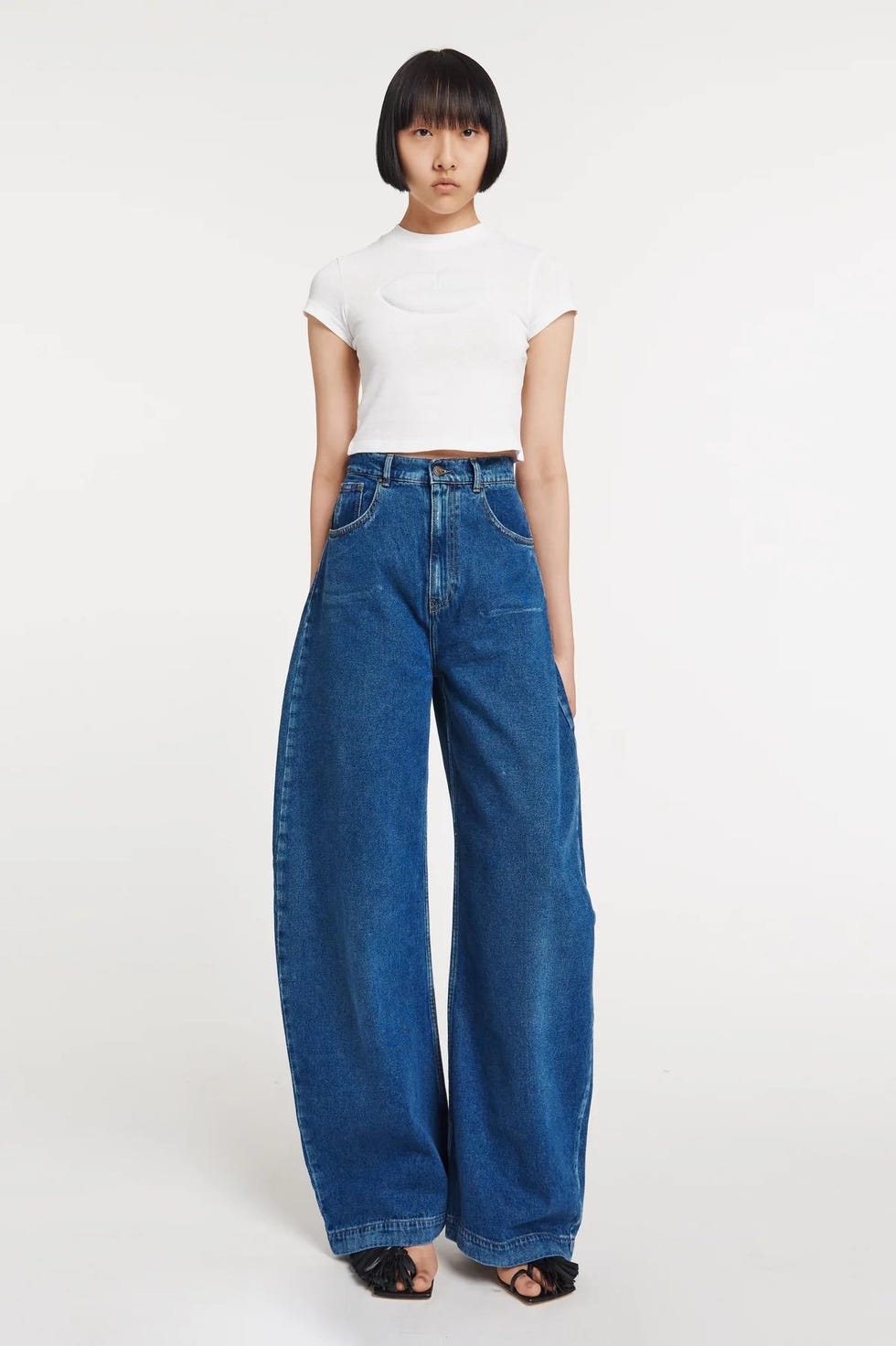 Recycled Rounded Jeans Blue Denim