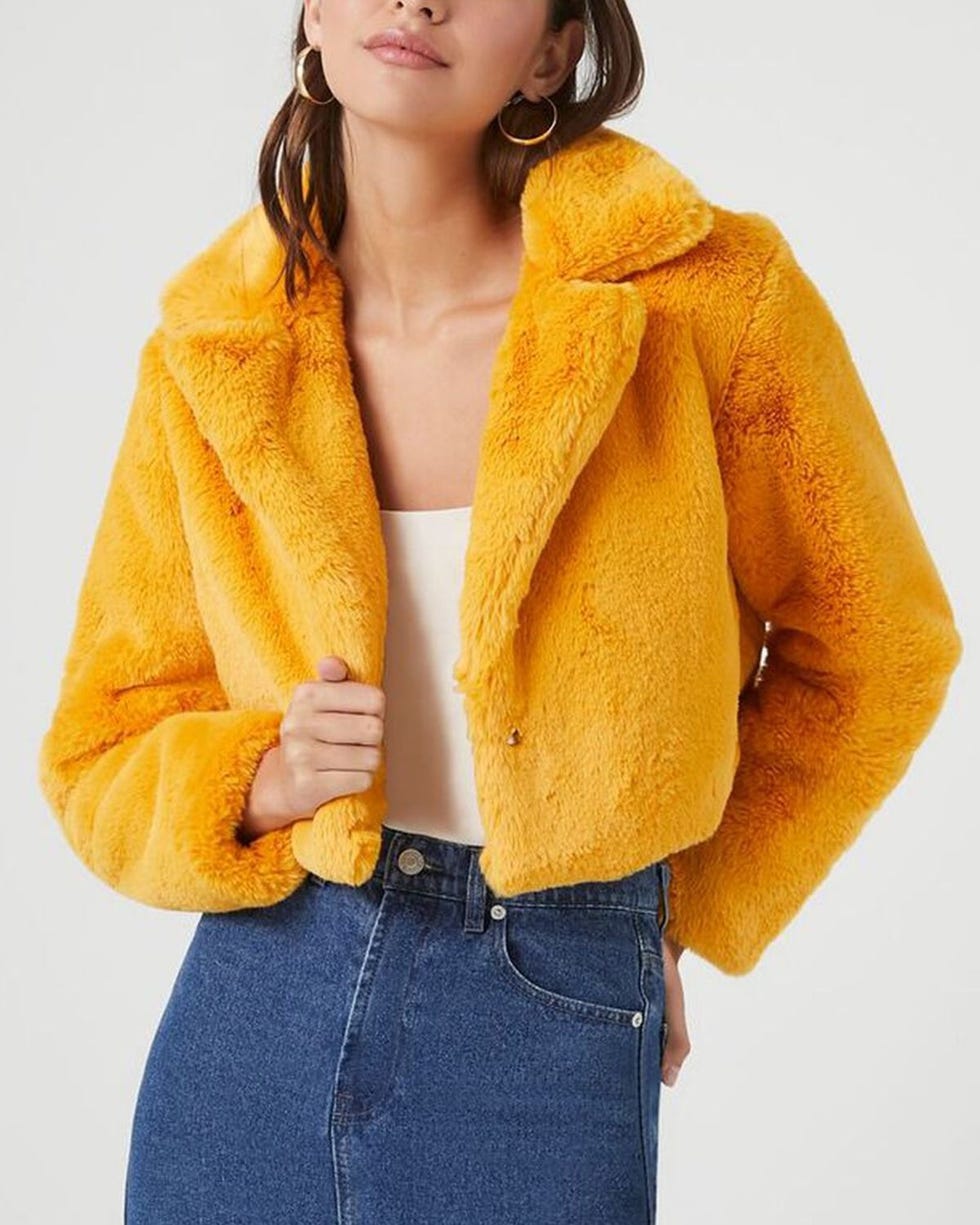 Plush short coat