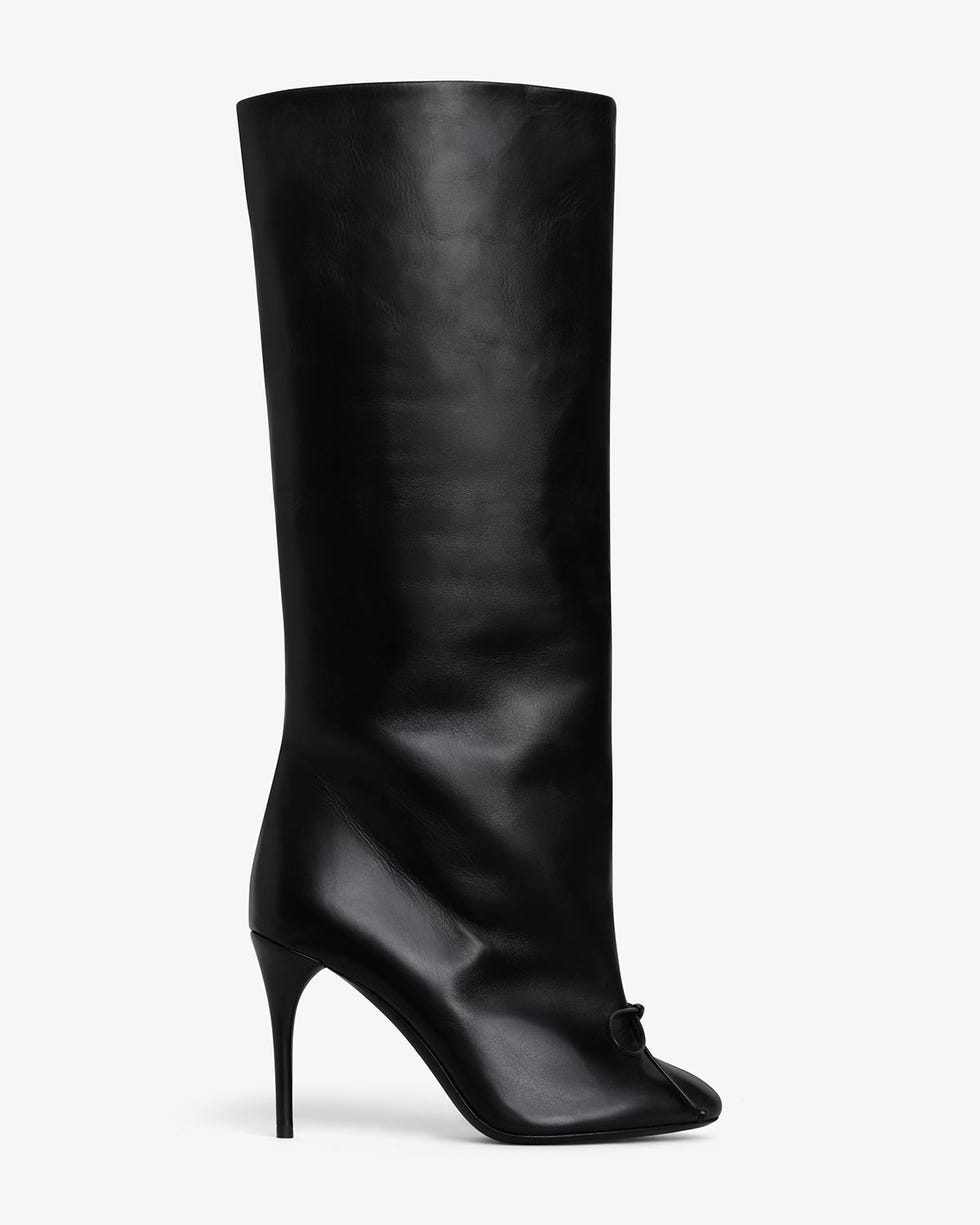 Wide Leather Knee Boots 