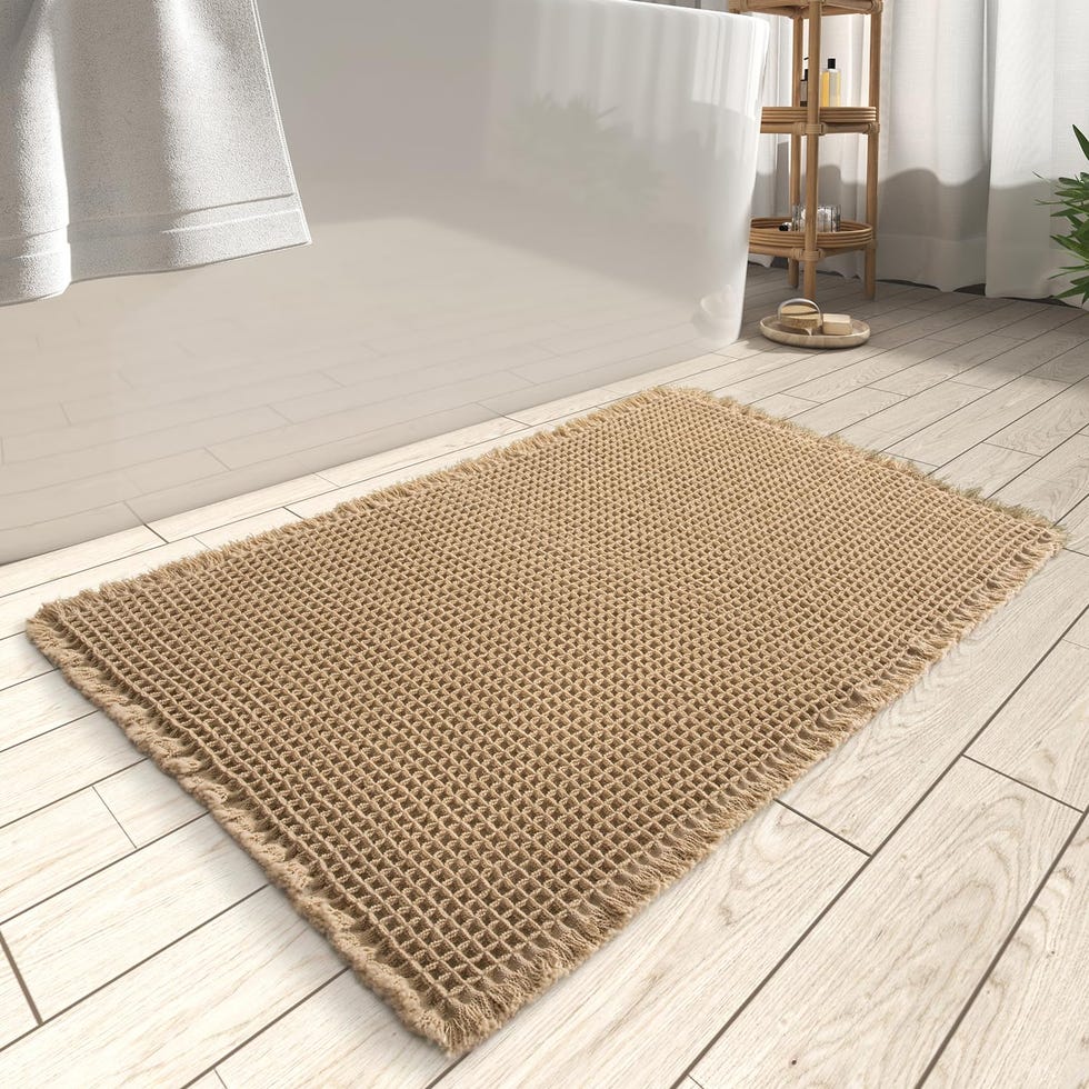 Waffle bath mat