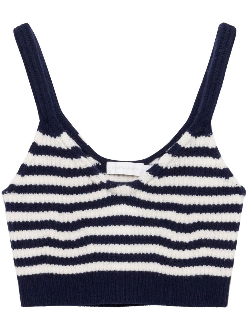 Simkhai Braylee striped cropped top