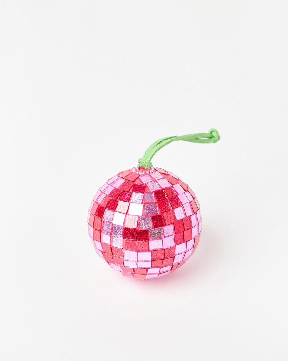 Pink Disco Ball Christmas Bauble