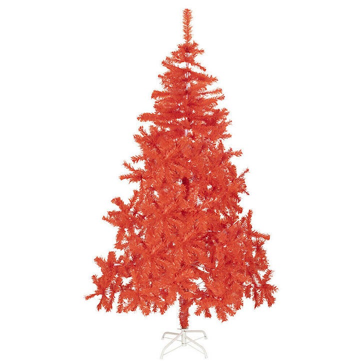 Christmas Tree Red Artificial Fir - 5FT