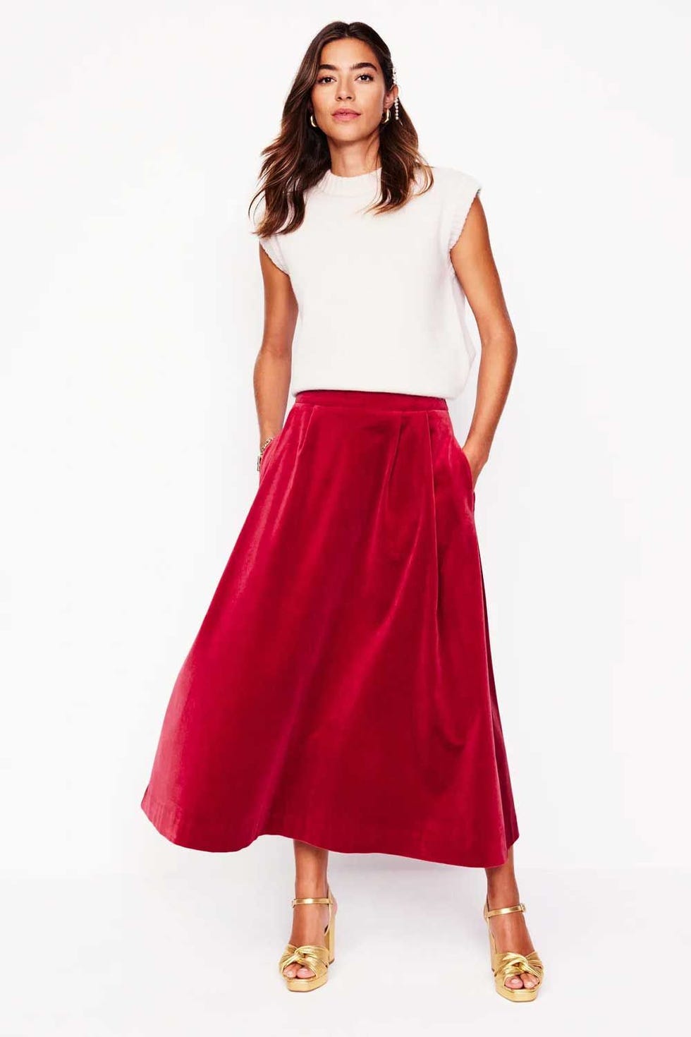 Angelica Velvet Skirt