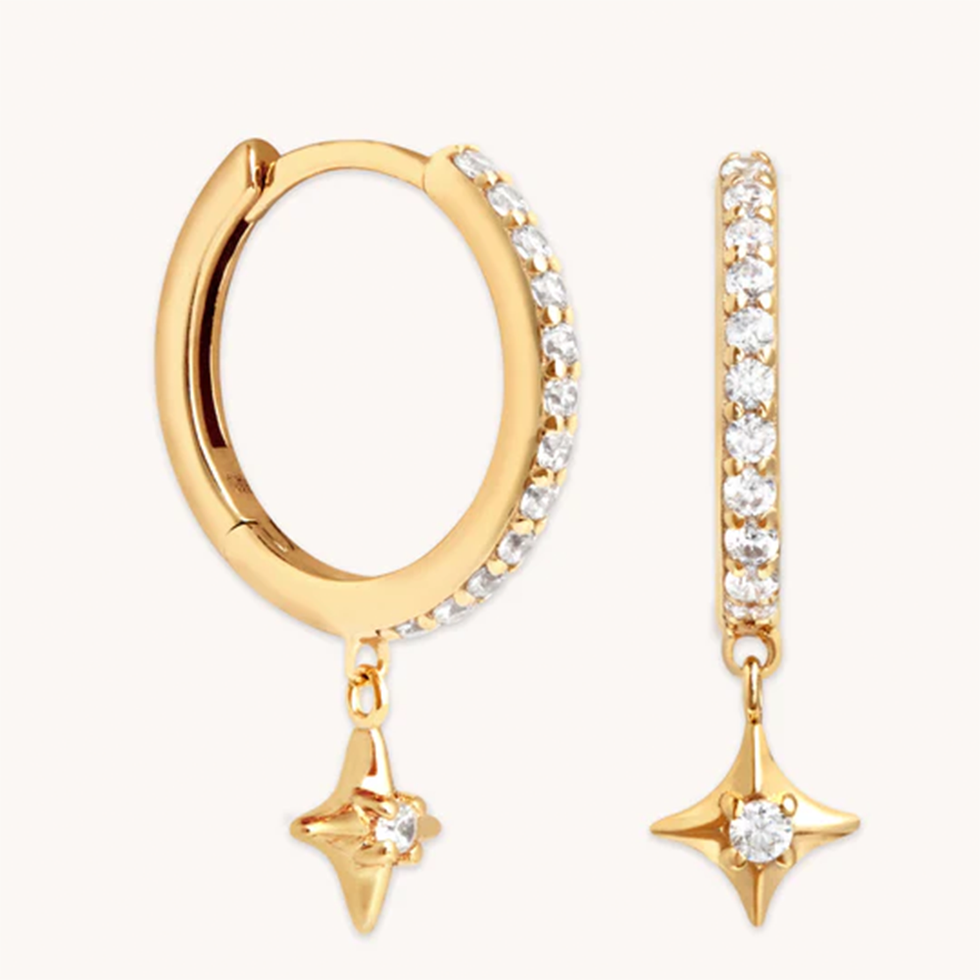 Crystal Star Hoops