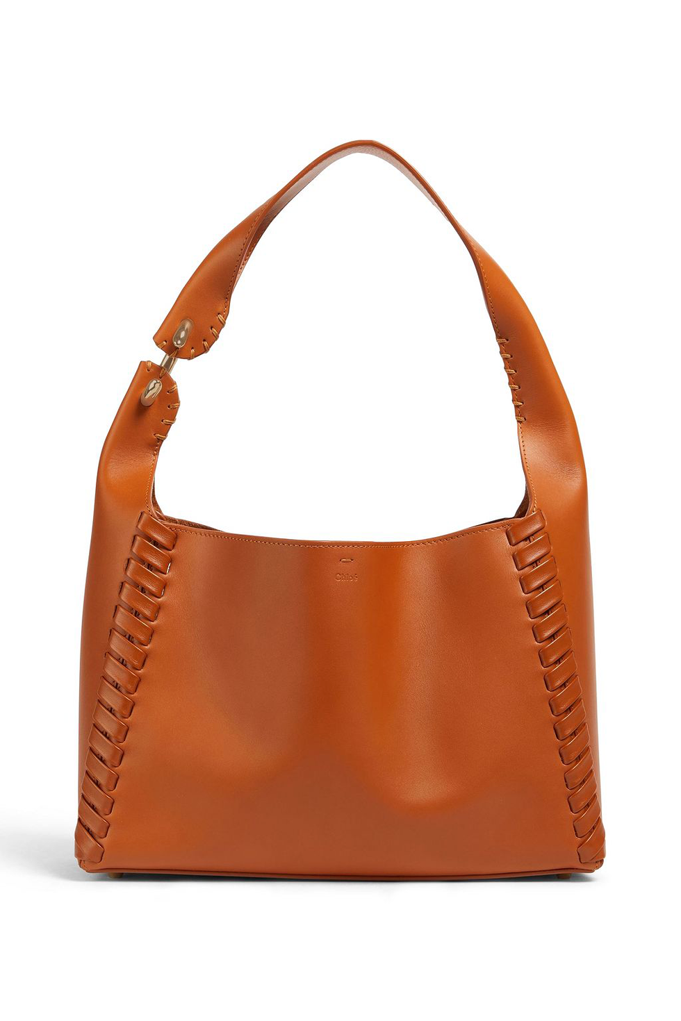 Mate Whipstitched Leather Shoulder Bag