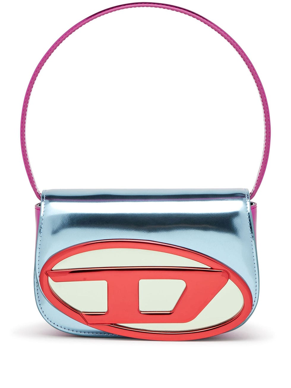 1DR Mirrored-Finish Shoulder Bag