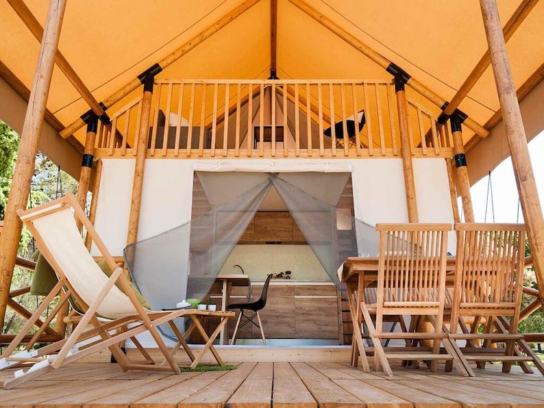 2 story safari tent 