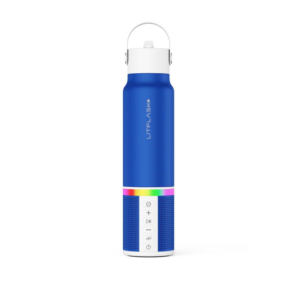 Smart Water Bottle with Bluetooth Speaker and Charger