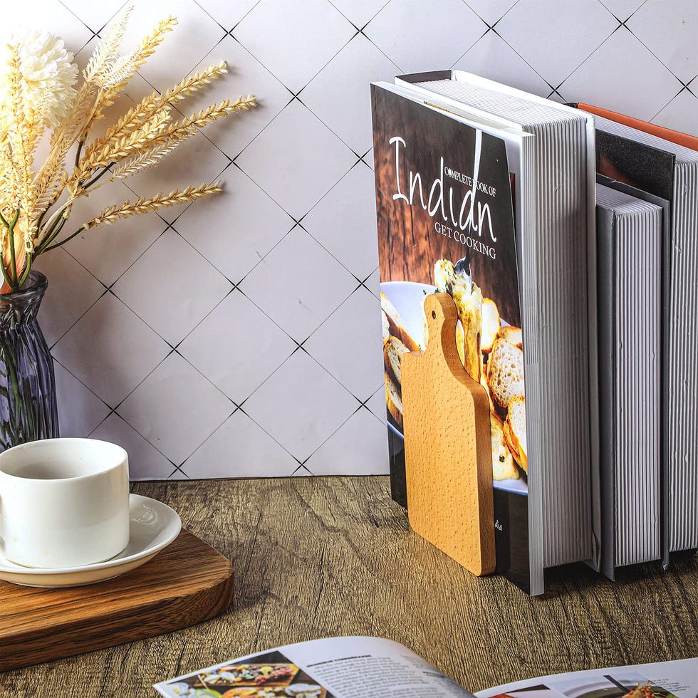 Wooden Cutting Board Bookends