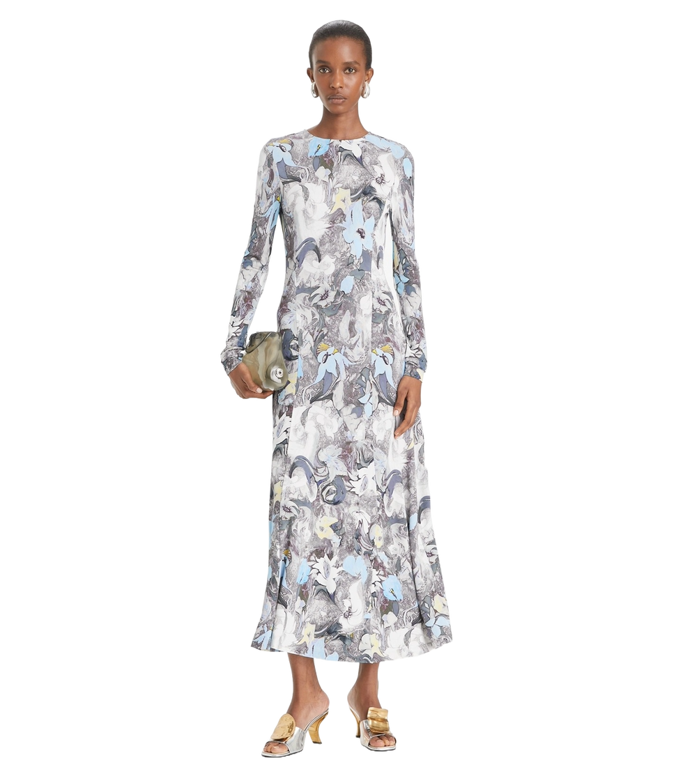 Printed Viscose Jersey Dress