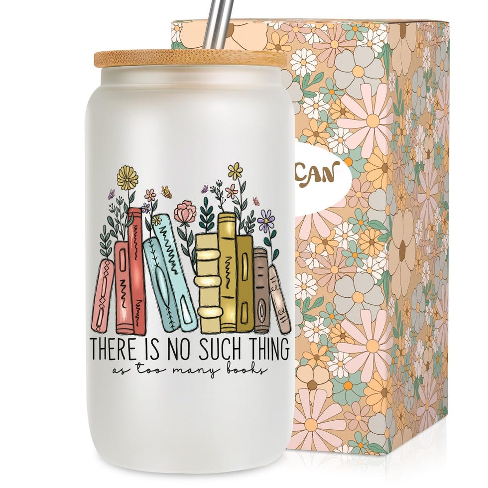 Book Lover Cup With Lid and Straw