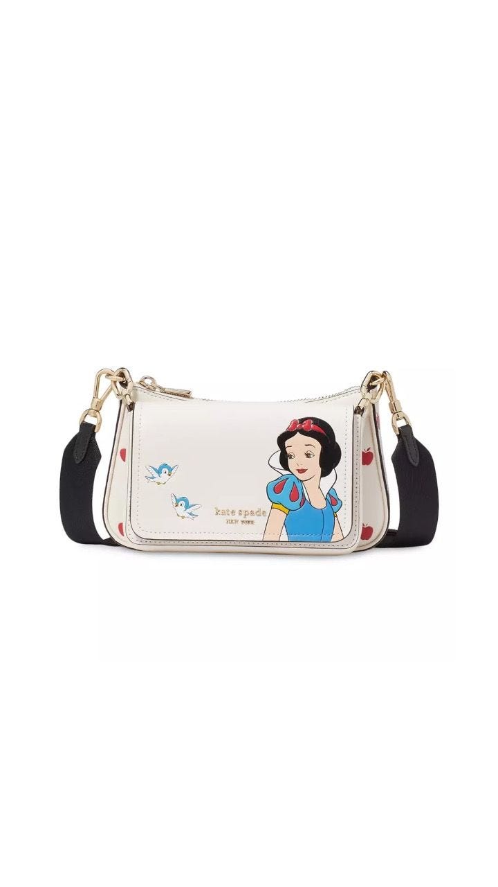 Snow White Double Up Crossbody Bag