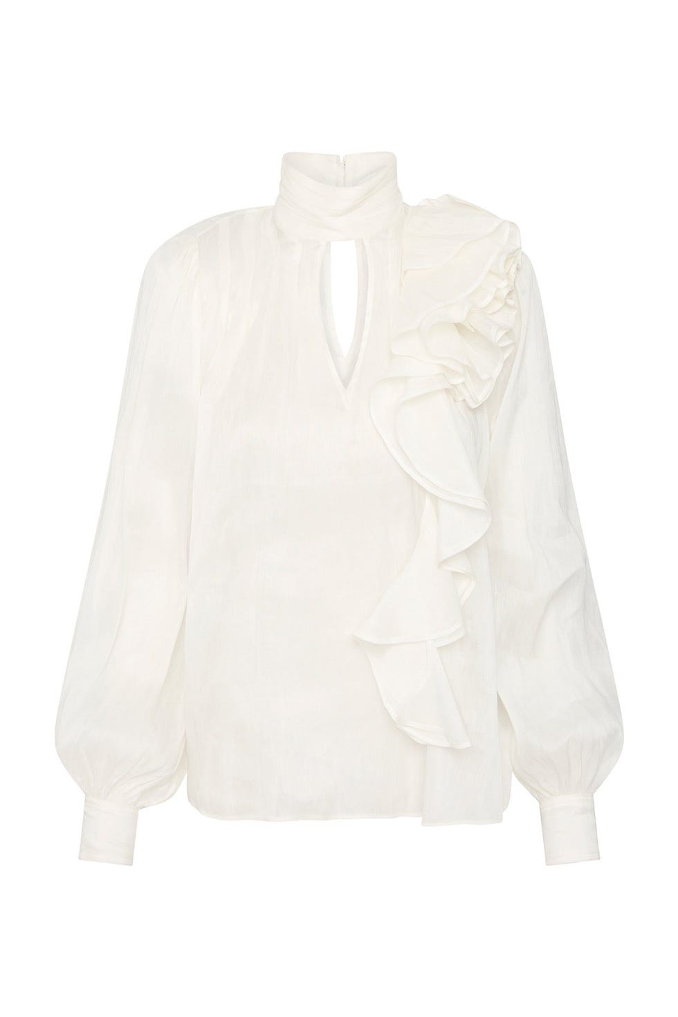 Aura Frilled Tie Blouse