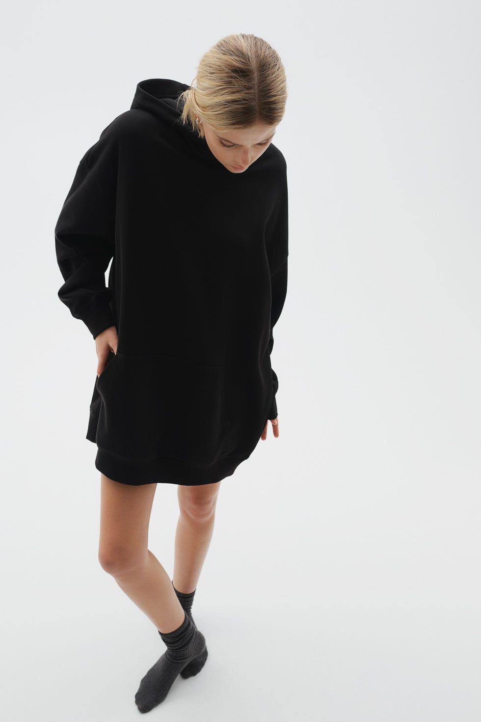 Hooded Cotton Dress