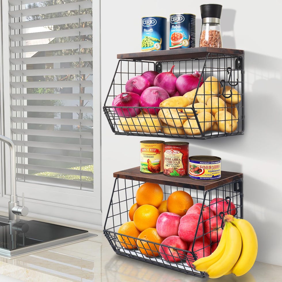 Almacenaje de fruta y verdura para encimera de cocina