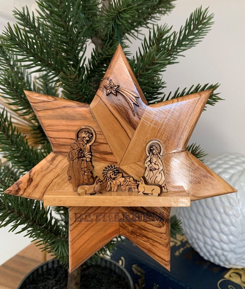 Nativity Star Tree Topper 