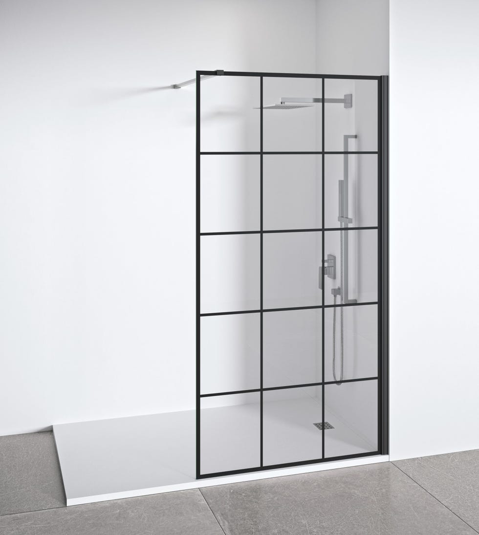 Mampara de ducha con panel fijo