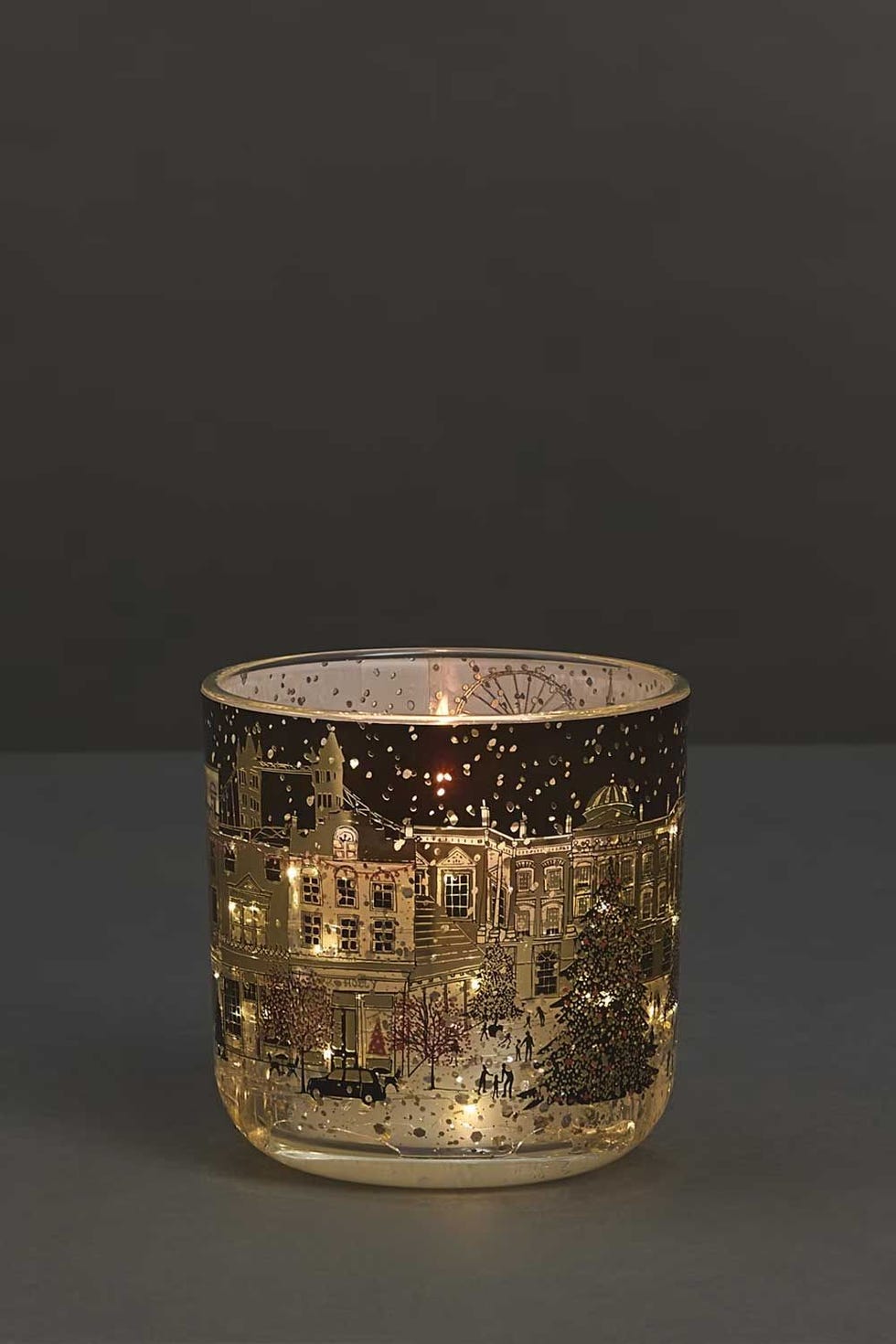 Christmas Townhouse Light Up Candle