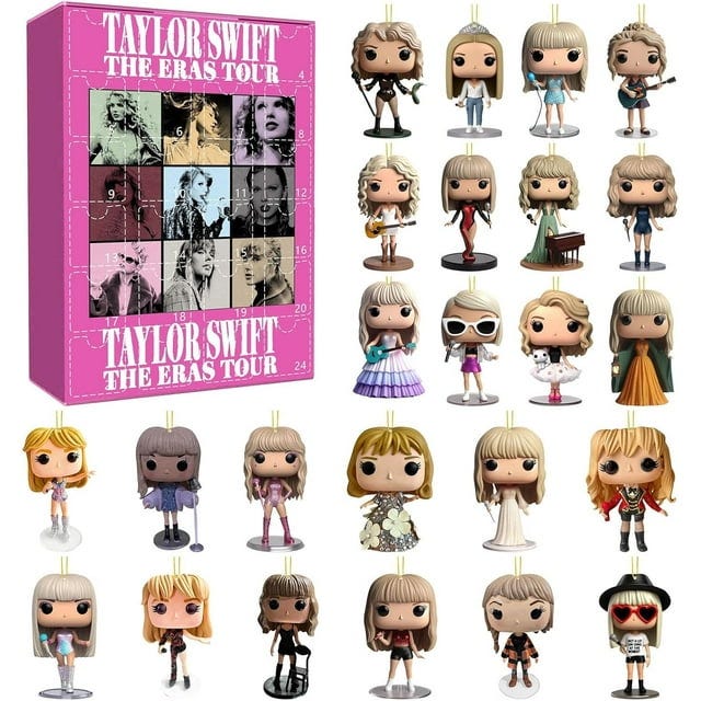 Taylor Swift Eras Christmas Countdown Ornament Calendar