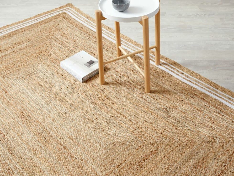 Jute Cotton Area Rug 8x10 ft