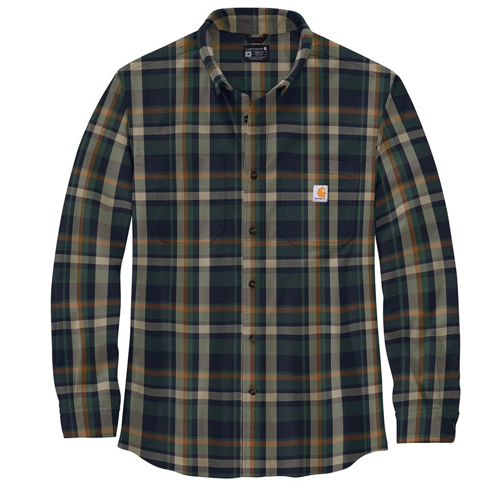 Rugged Flex Flannel Plaid Shirt