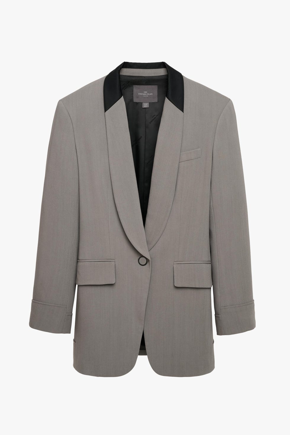 Wool-Blend Matching Blazer