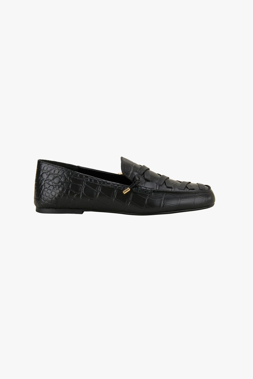 Lace-Up Leather Loafers