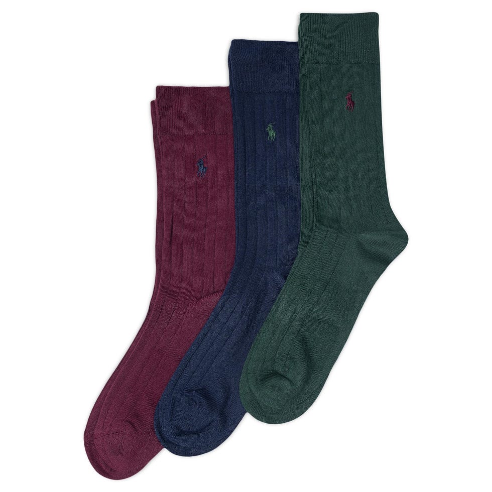 Ribbed Crew Socks