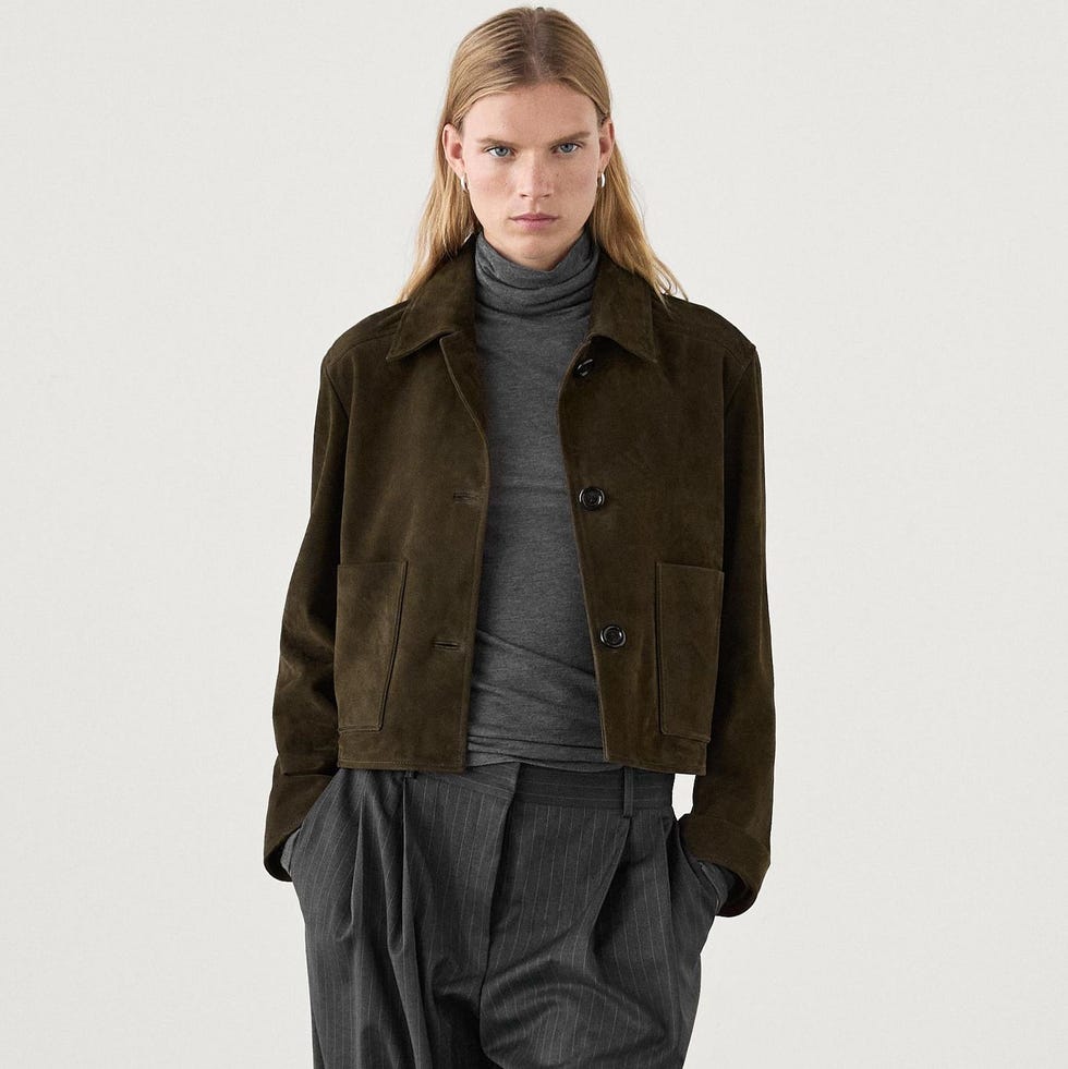 Suede Jacket With Buttons 