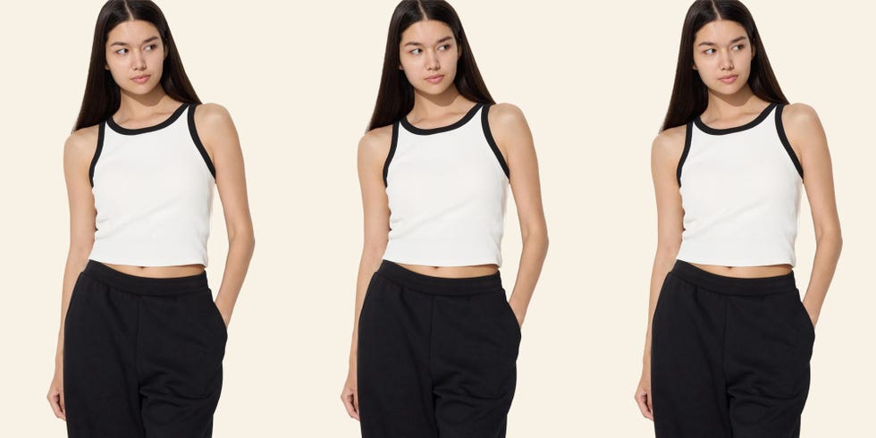 Ribbed Cropped Sleeveless Bra Top