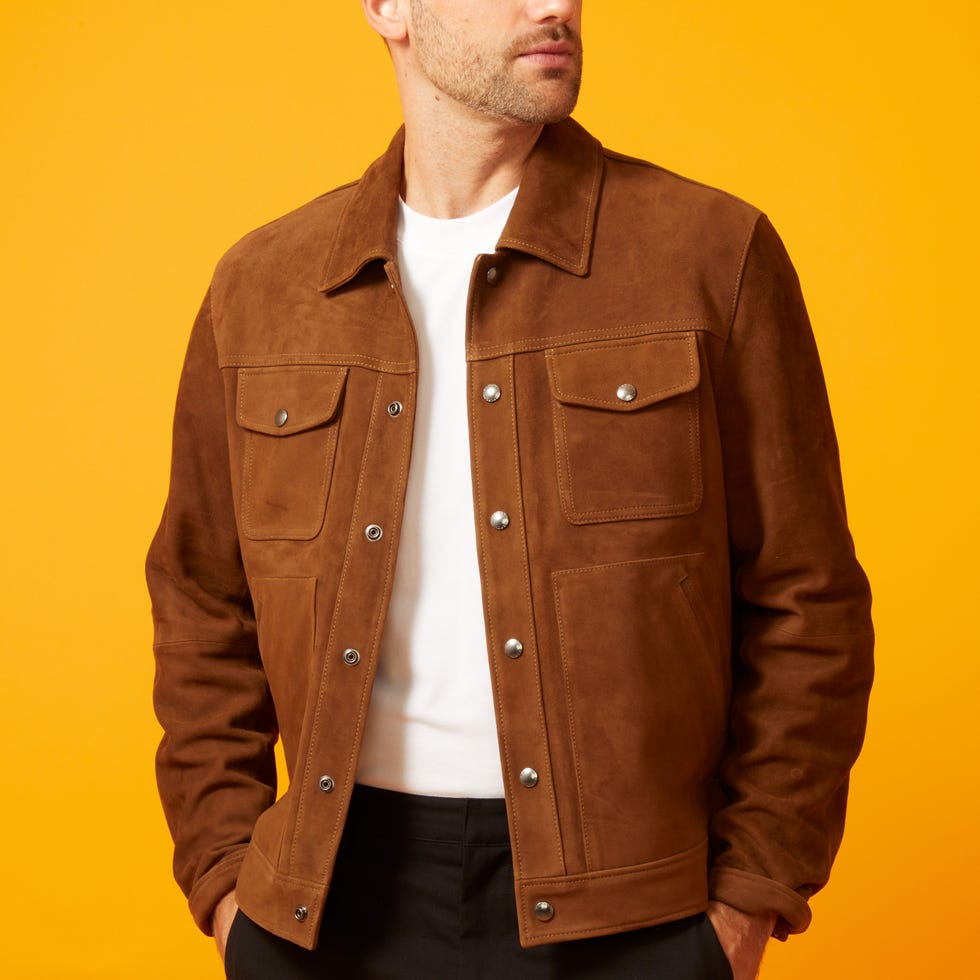 Suede Trucker Jacket