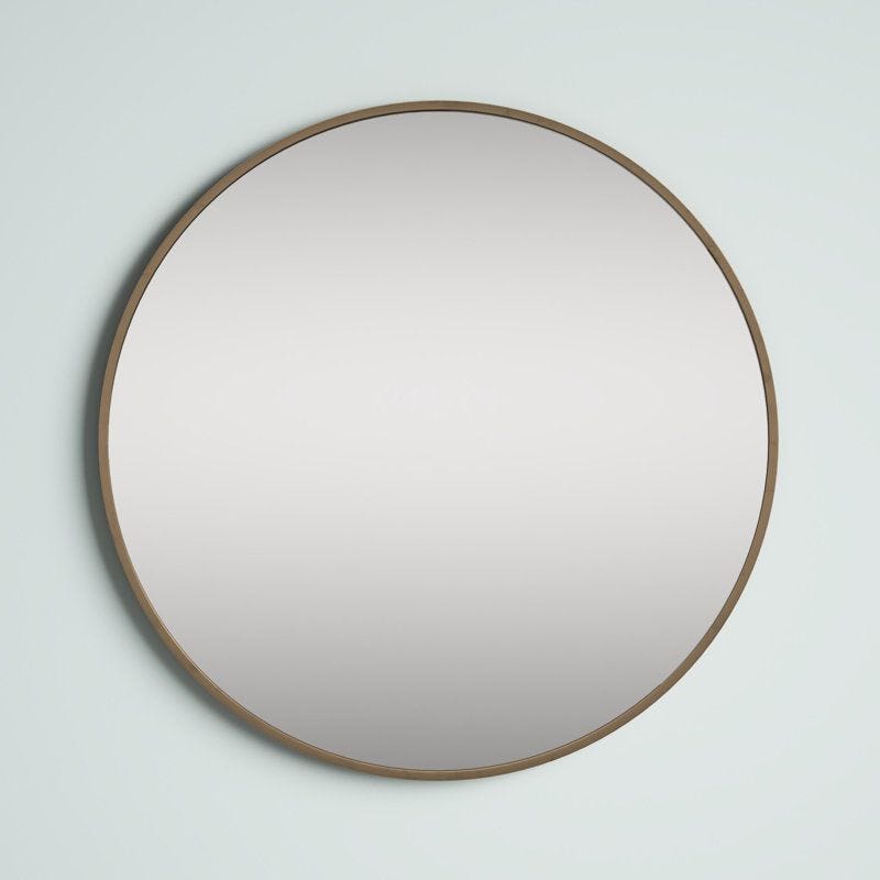 Sabine Metal Round Wall Mirror