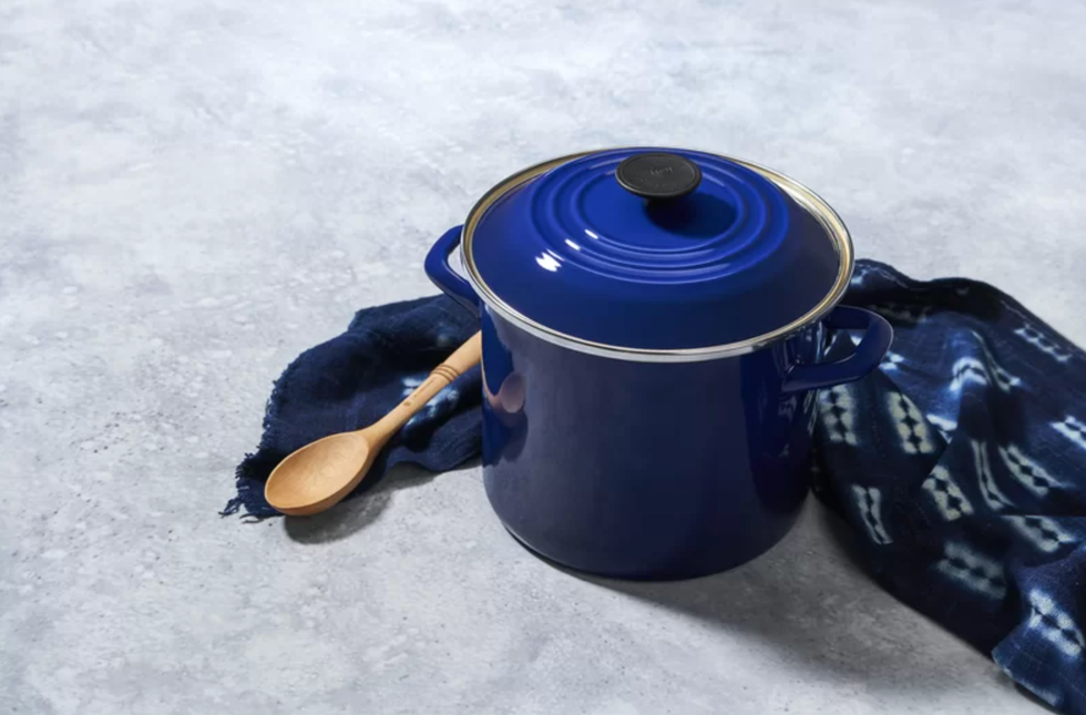 Enamel on Steel Stockpot with Lid