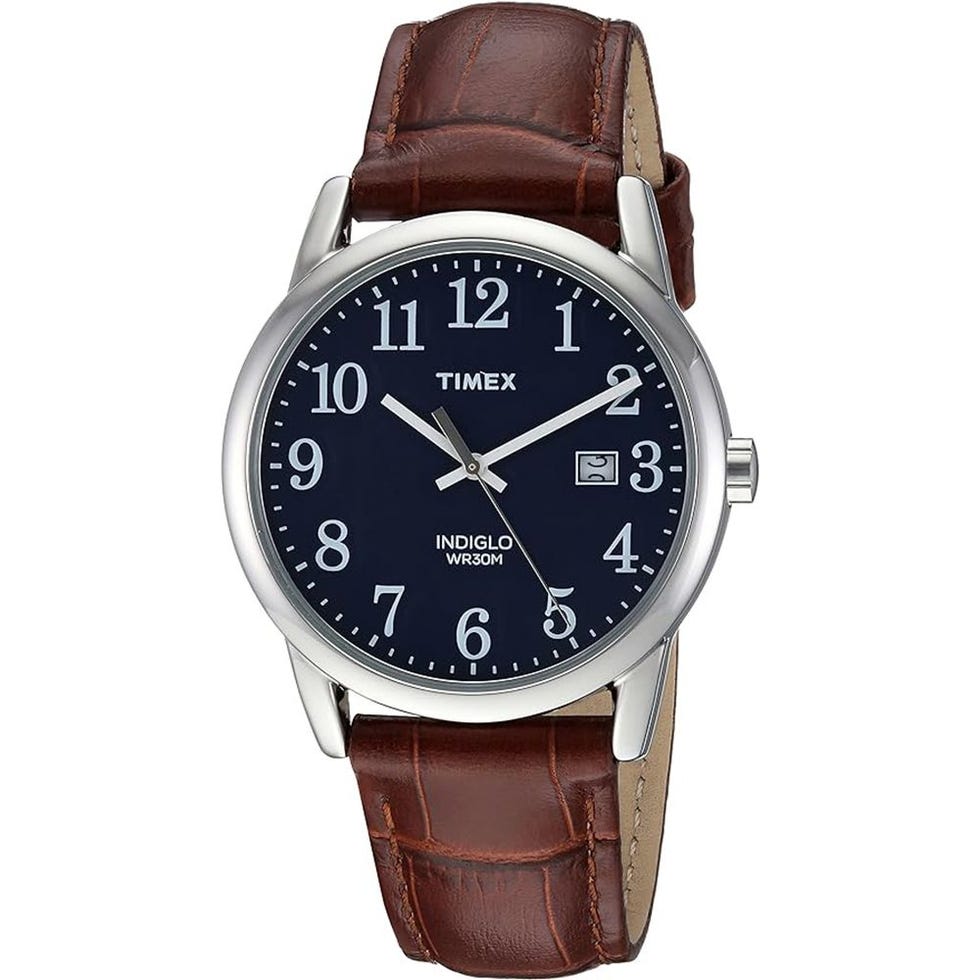 38mm Leather Strap Watch