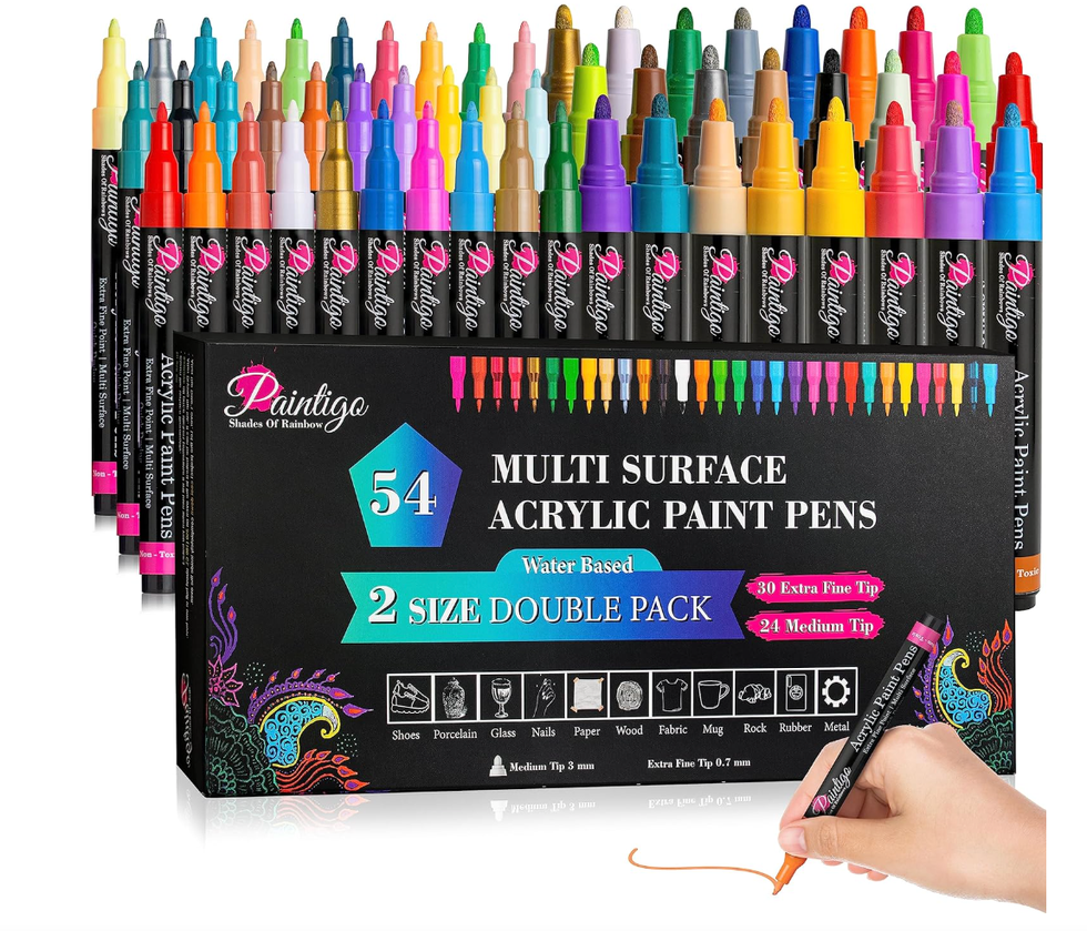 54 Colors  Acrylic Paint Pens