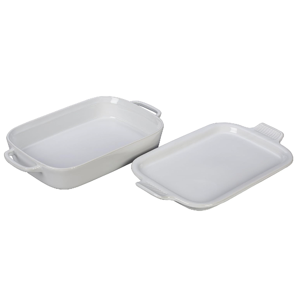 Stoneware Rectangular Dish with Platter Lid