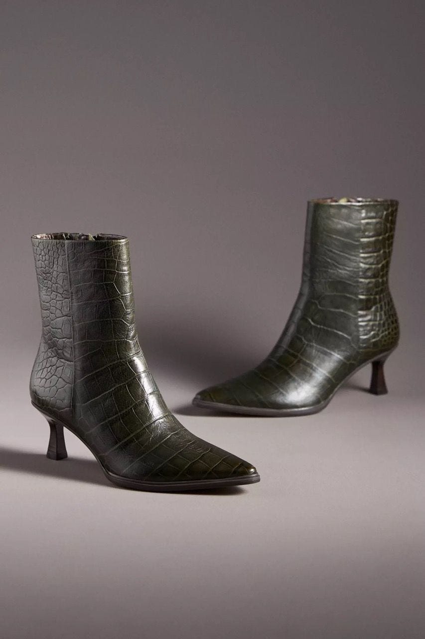 Gabbie Kitten-Heel Ankle Boots