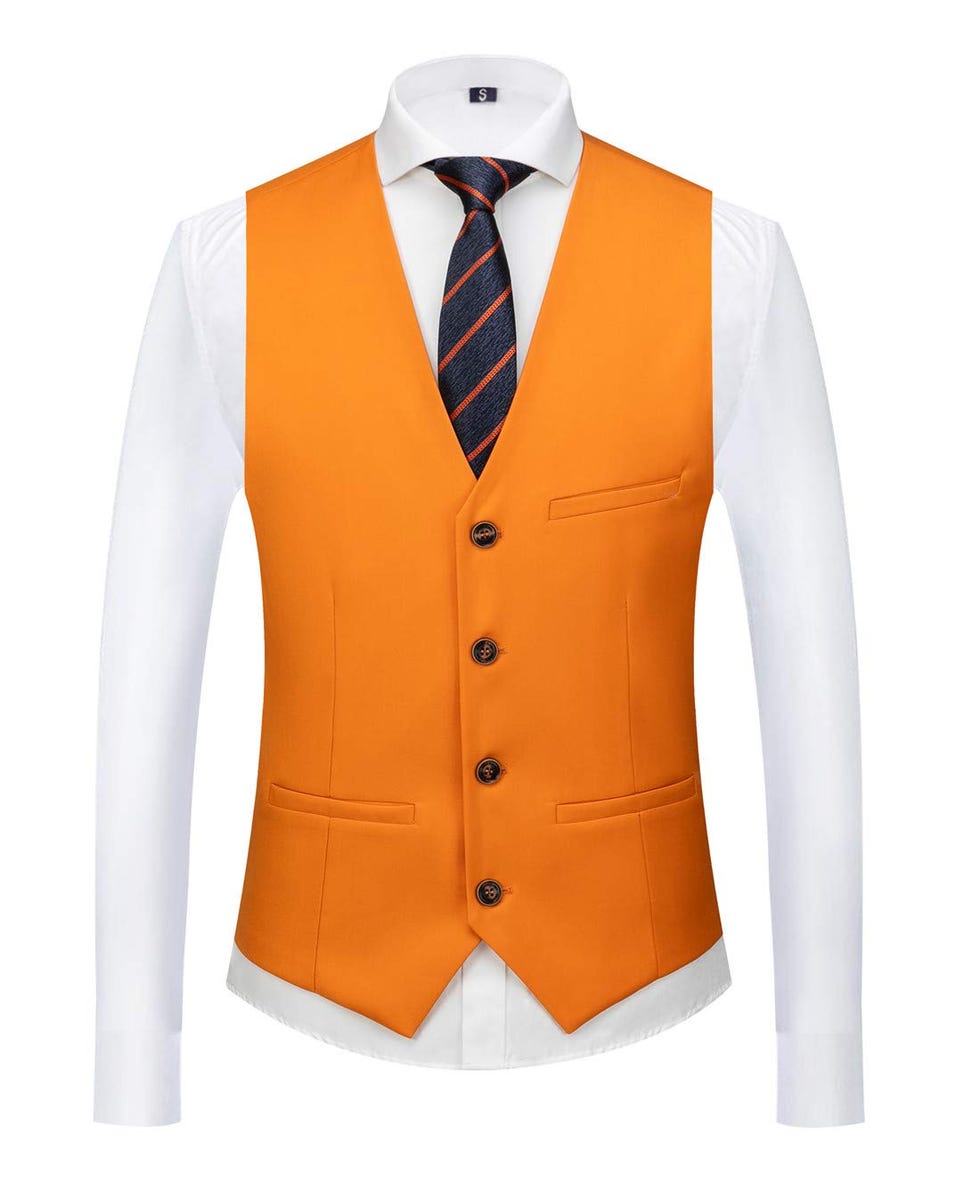 Mens Waistcoat Causal Suit Vest