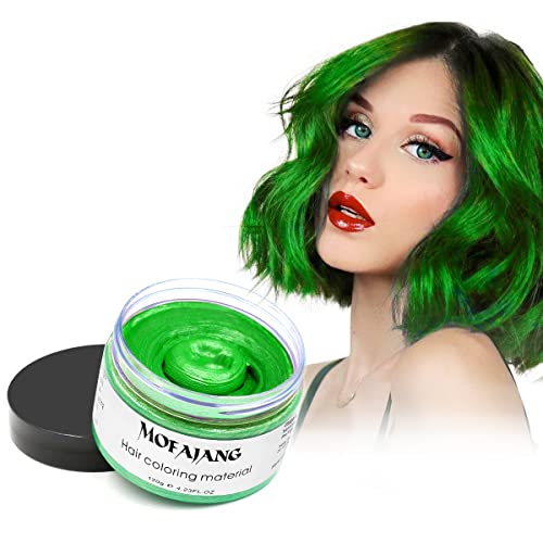 Green Hair Wax Color Temporary Dye